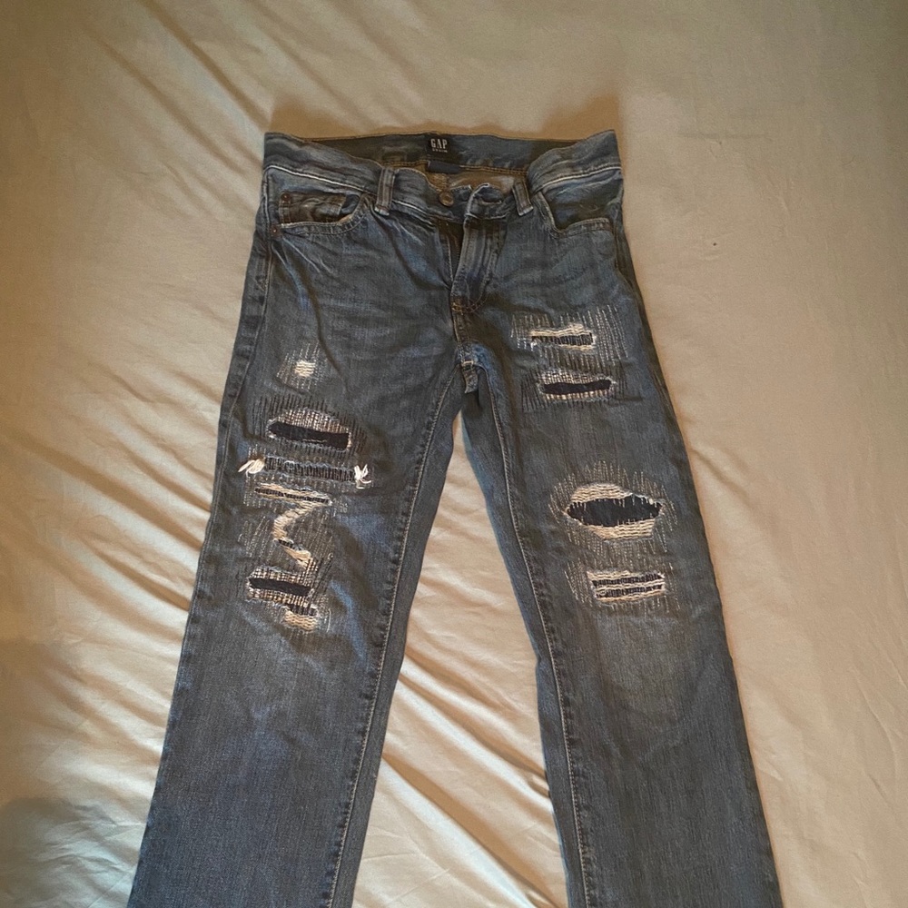 Boys Gap size 10 distressed jeans.